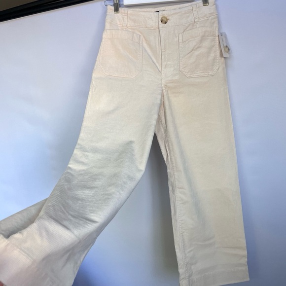 NWT Anthropologie Maeve The Colette Cropped Wide-Leg Corduroy Pants - Picture 10 of 16